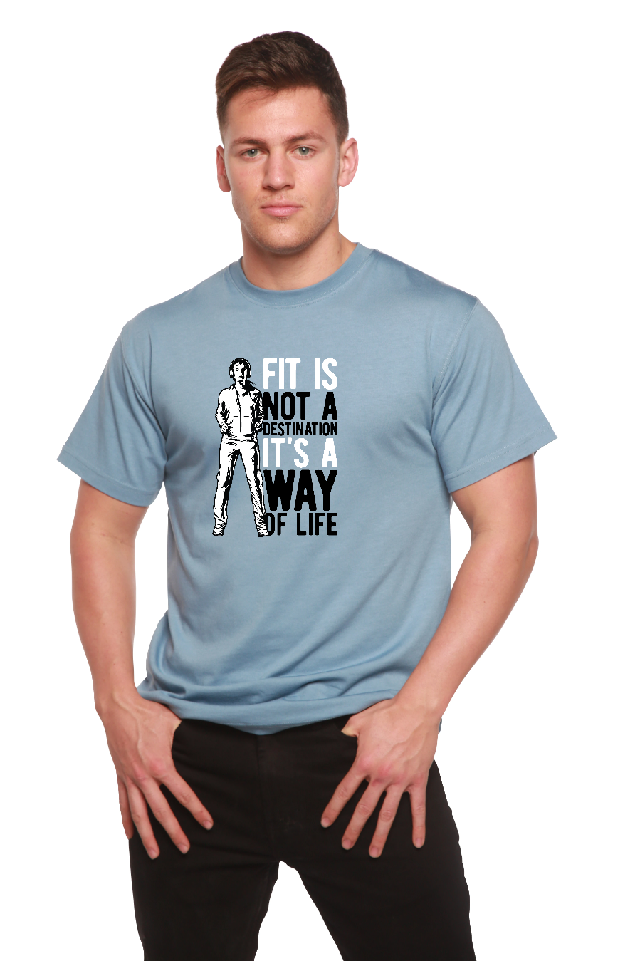 Men's Bamboo Viscose/Organic Cotton Short Sleeve Graphic T-Shirt