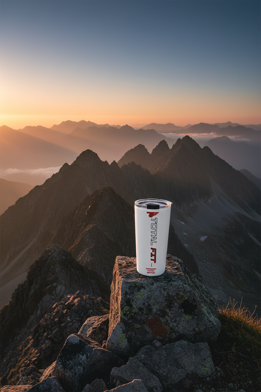 Tapered stainless steel tumbler