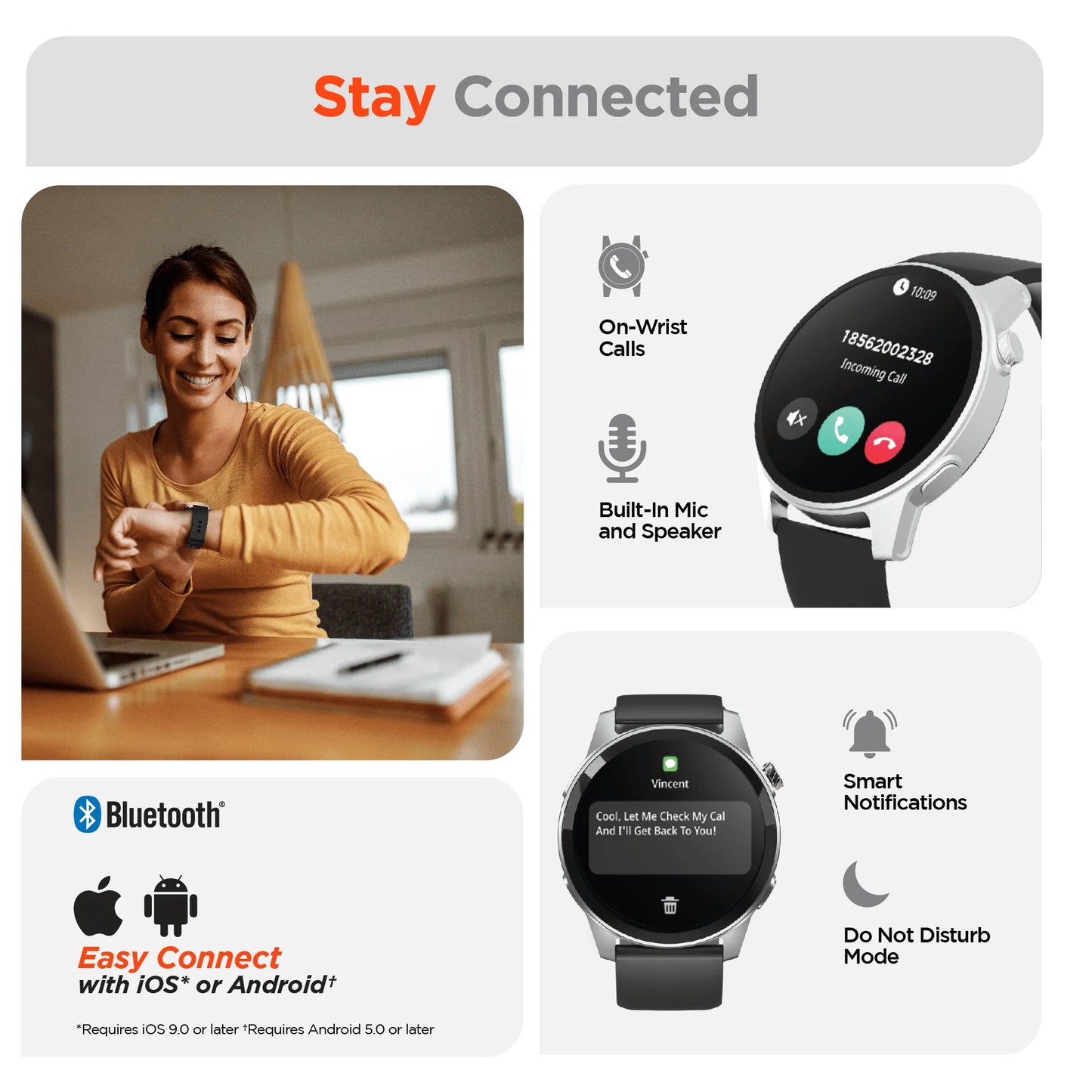 Hypergear Smartwatch + Fitness Tracker