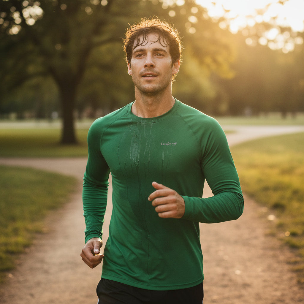 Men'S Long Sleeve Running Shirts Quick Dry Workout Shirts Athletic T-Shirts Lightweight Soft Fishing Tee Tops