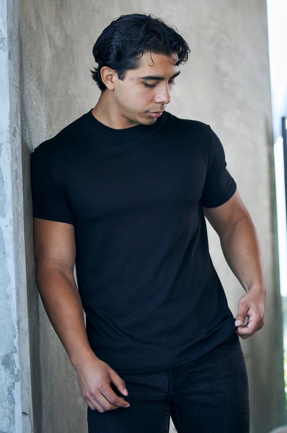 Men's Bamboo Viscose/Organic Cotton Short Sleeve T-Shirt - Classic Cut