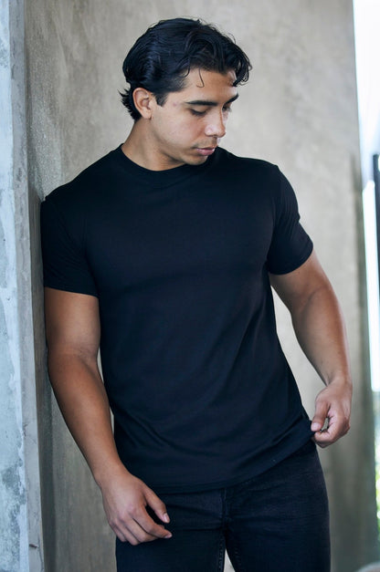 Men's Bamboo Viscose/Organic Cotton Short Sleeve T-Shirt - Classic Cut