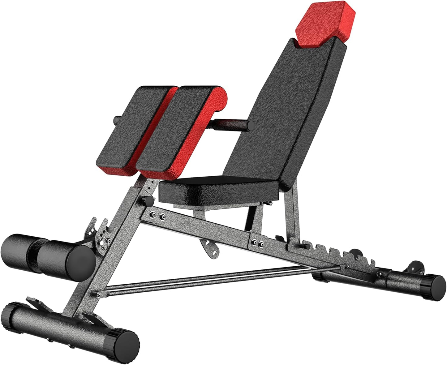 Multi-Functional FID Weight Bench for Comprehensive Full-Body Workout – Hyper Back Extension, Roman Chair, Adjustable Ab Sit-Up Bench, Incline/Decline Bench, Flat Bench