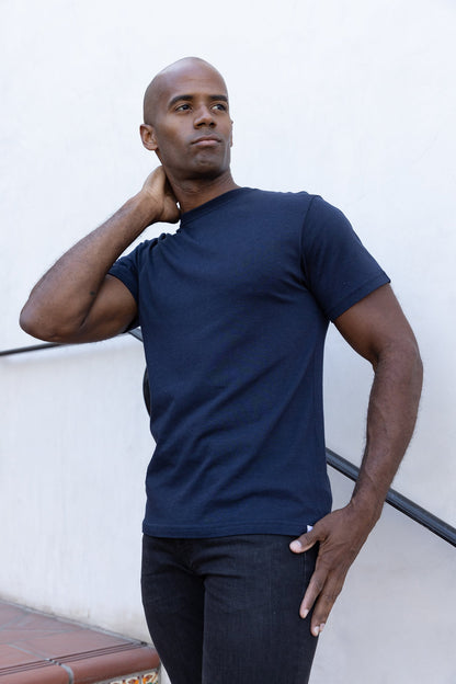 Men's Bamboo Viscose/Organic Cotton Short Sleeve T-Shirt - Classic Cut