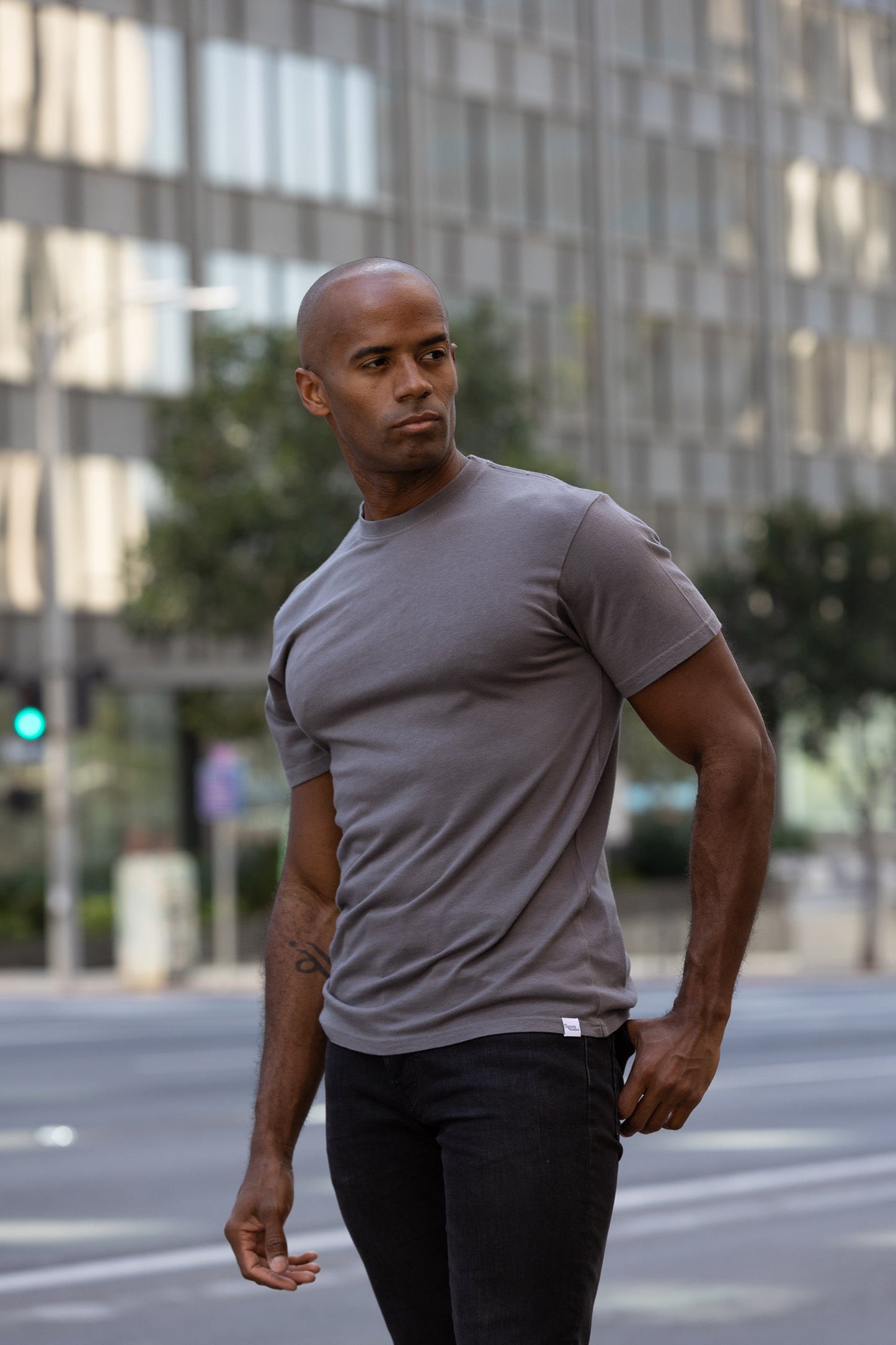 Men's Bamboo Viscose/Organic Cotton Short Sleeve T-Shirt - Classic Cut