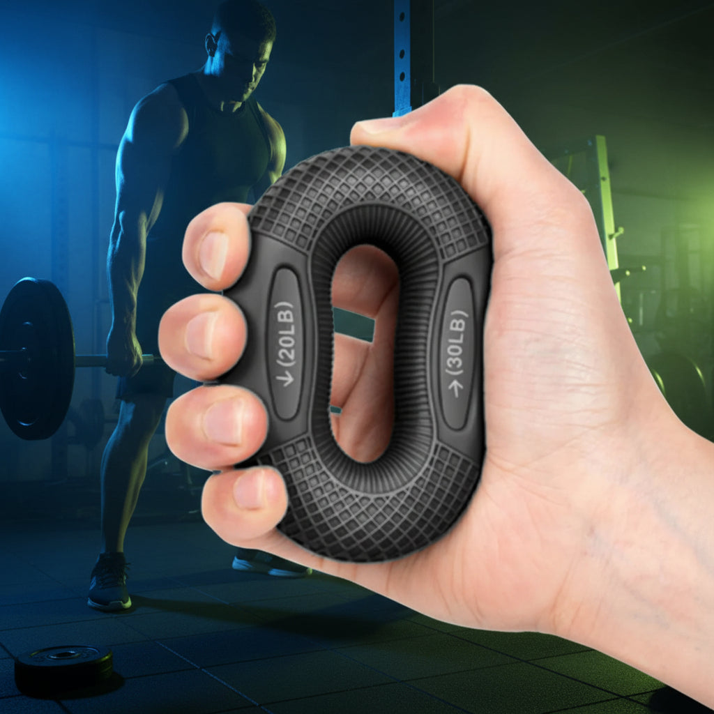 1Pc Hand Grip Strengthener, Grip Strength Trainer, Fingers Exerciser - Silicone Rings for Muscle Training Sports Rock Climbing Finger Rehabilitation Training,Hand & Wrist Muscles Trainer Stress Relief,5 Resistance Levels