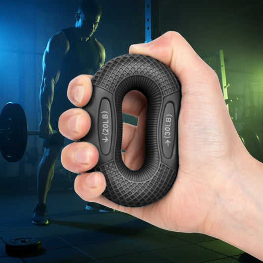 1Pc Hand Grip Strengthener, Grip Strength Trainer, Fingers Exerciser - Silicone Rings for Muscle Training Sports Rock Climbing Finger Rehabilitation Training,Hand & Wrist Muscles Trainer Stress Relief,5 Resistance Levels