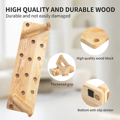 Solid Wooden Push up Stands 10 in 1,Push up Board,Portable Gym Accessories, Strength Training Equipment, Original Patent Design – Home Workout Equipment，For Men and Women