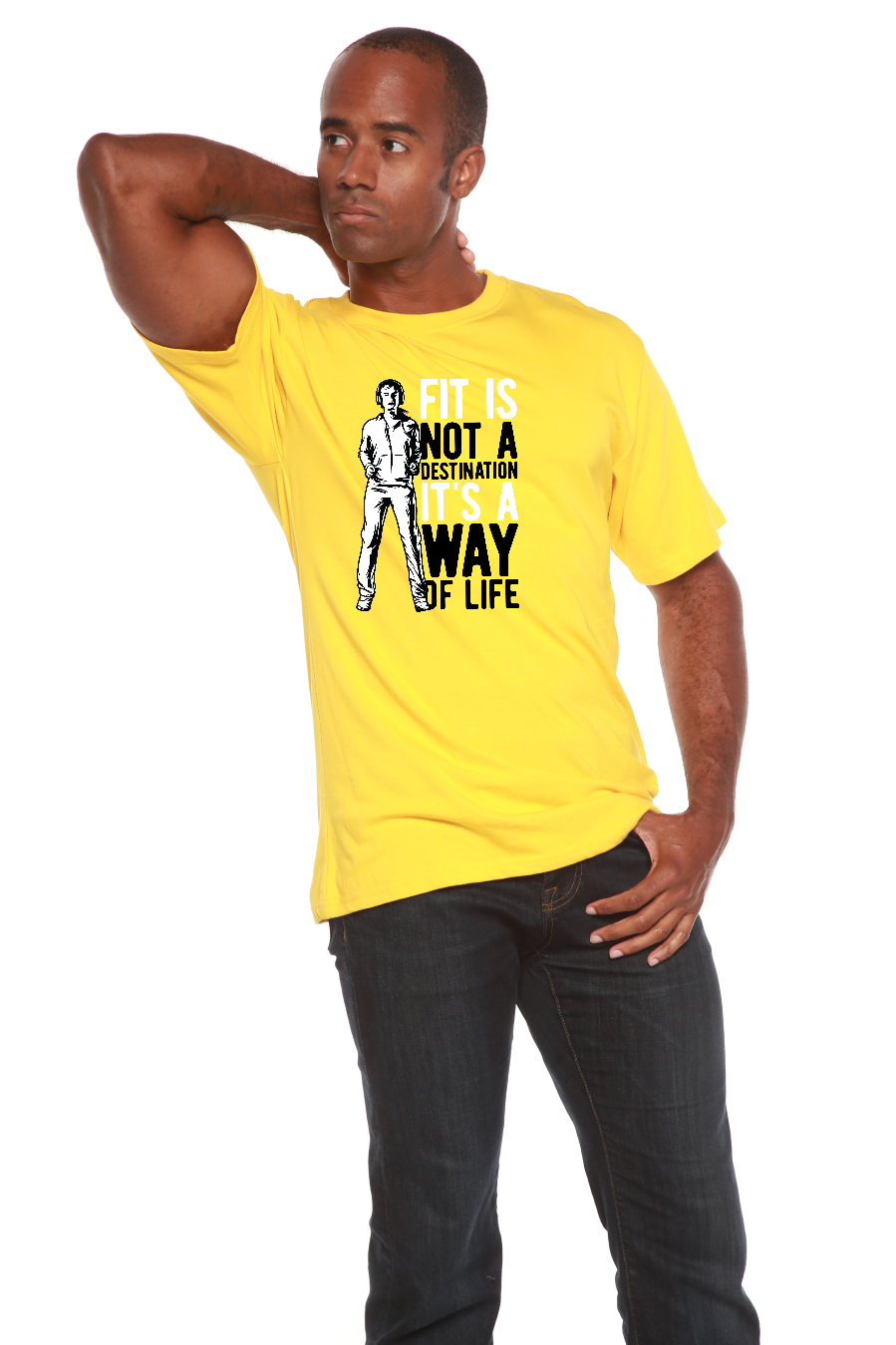 Men's Bamboo Viscose/Organic Cotton Short Sleeve Graphic T-Shirt