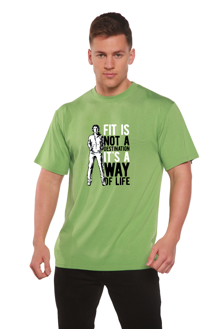 Men's Bamboo Viscose/Organic Cotton Short Sleeve Graphic T-Shirt