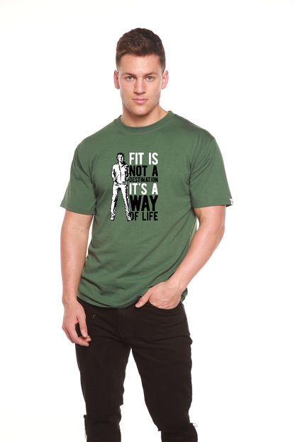 Men's Bamboo Viscose/Organic Cotton Short Sleeve Graphic T-Shirt