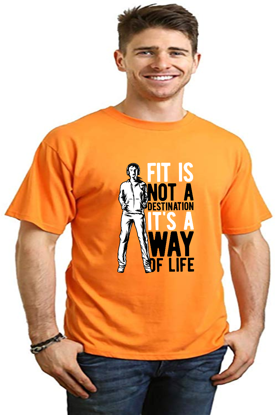 Men's Bamboo Viscose/Organic Cotton Short Sleeve Graphic T-Shirt