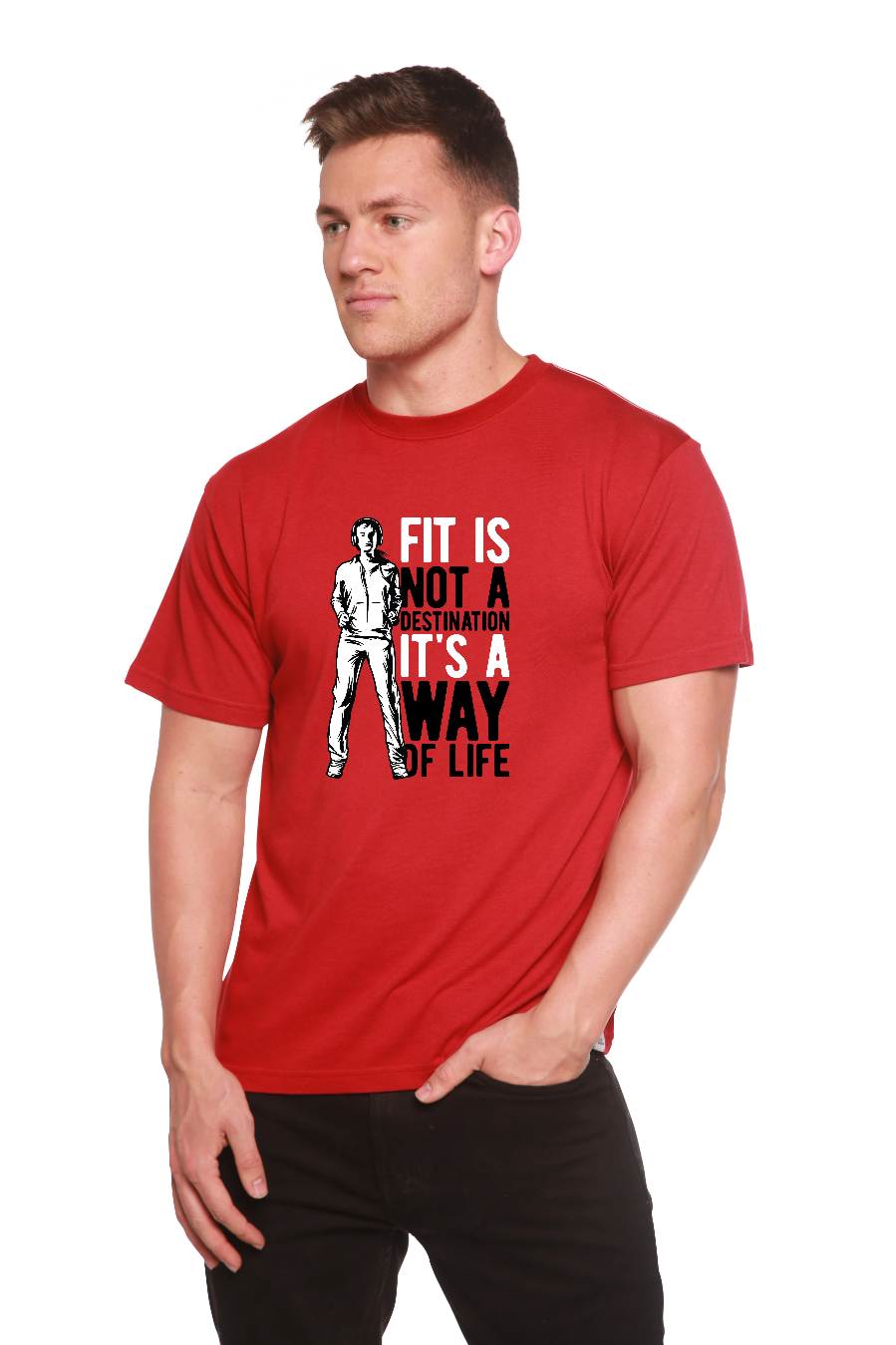 Men's Bamboo Viscose/Organic Cotton Short Sleeve Graphic T-Shirt