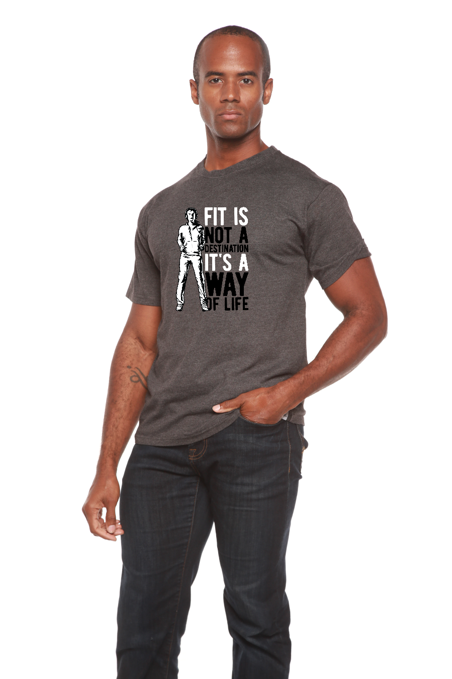 Men's Bamboo Viscose/Organic Cotton Short Sleeve Graphic T-Shirt
