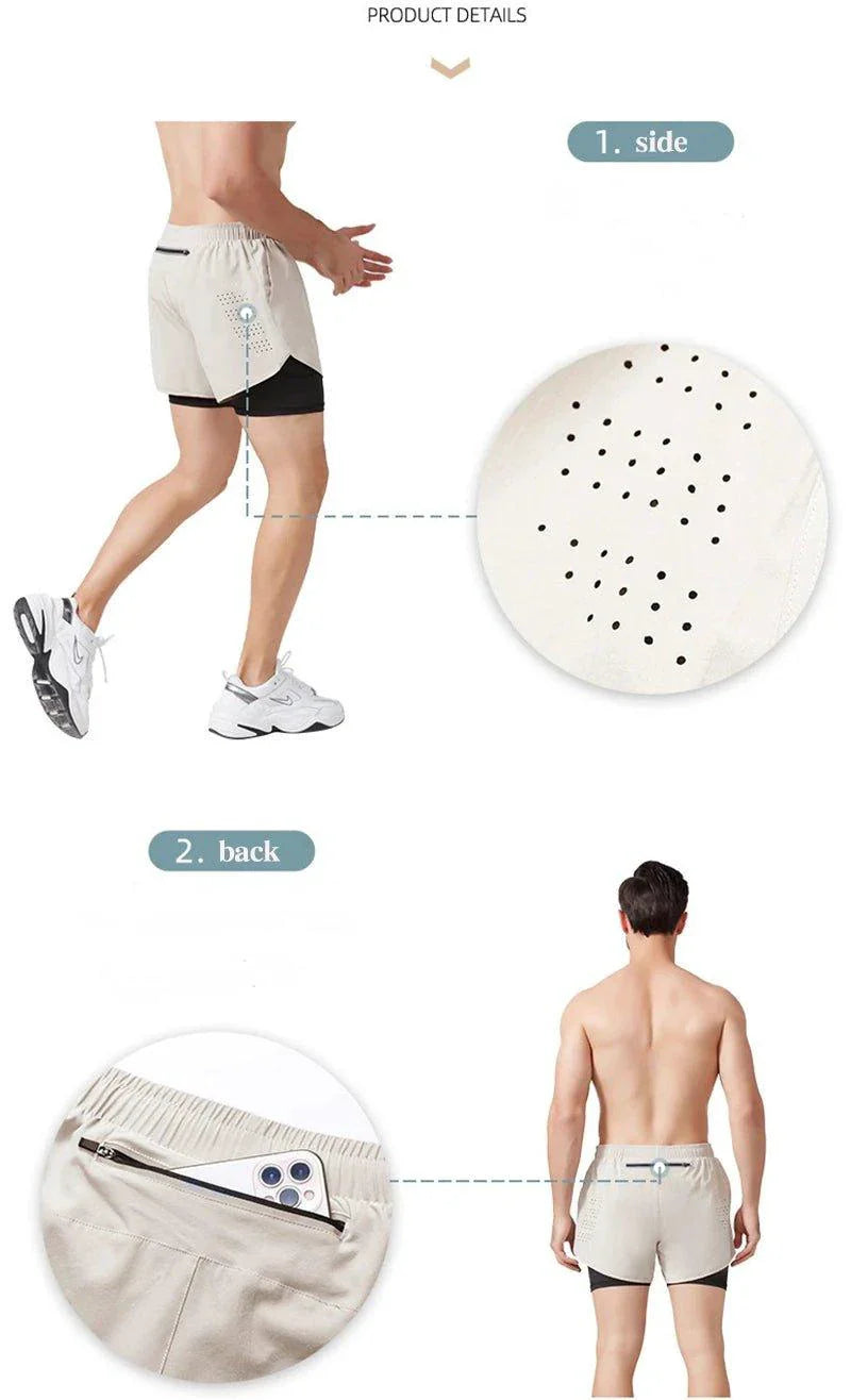 Men running shorts