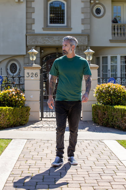 Men's Bamboo Viscose/Organic Cotton Short Sleeve T-Shirt - Classic Cut