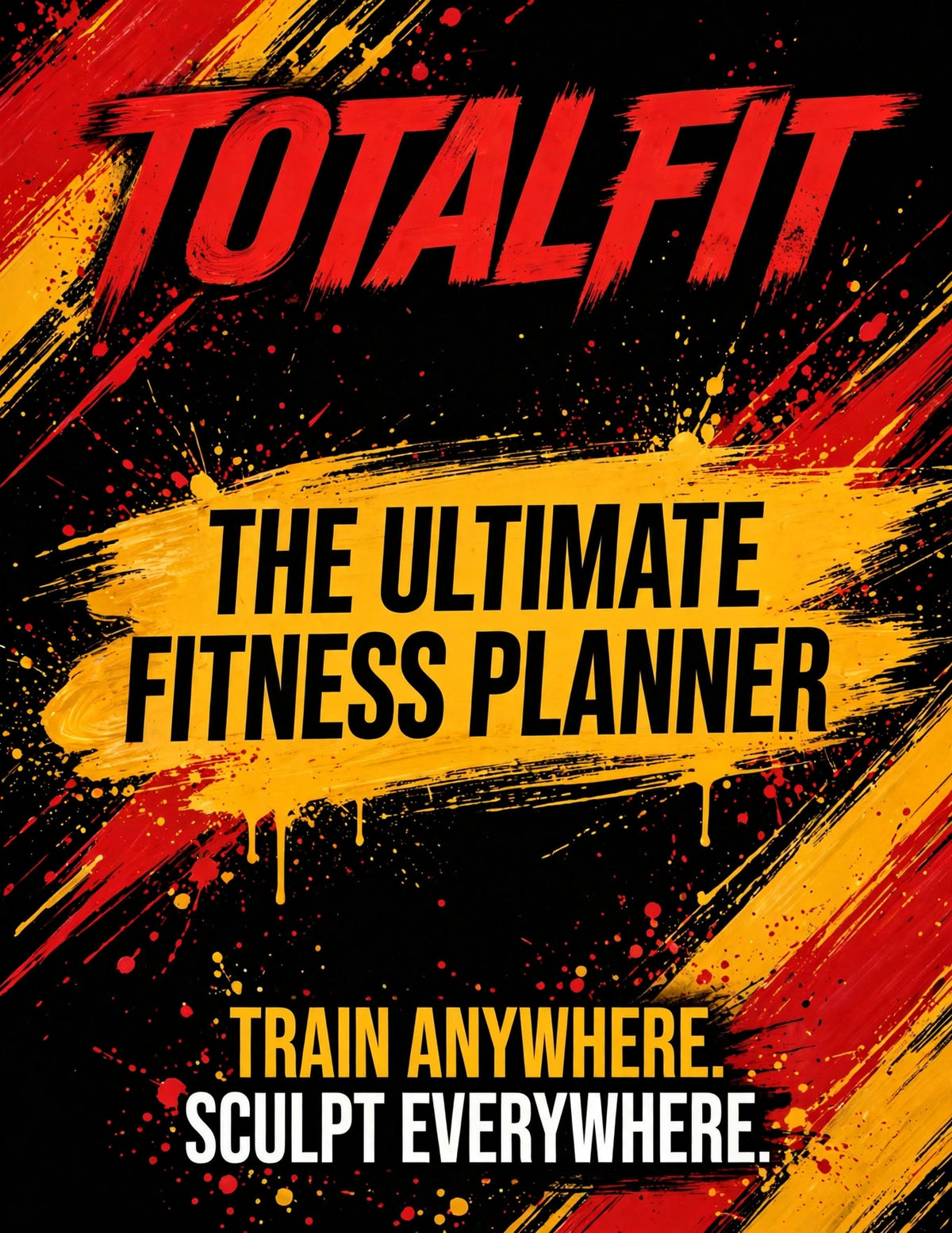 TotalFit Fabric Resistance Bands – 3-Piece Set (15") with Carry Bag + Free 61-Page Fitness Planner